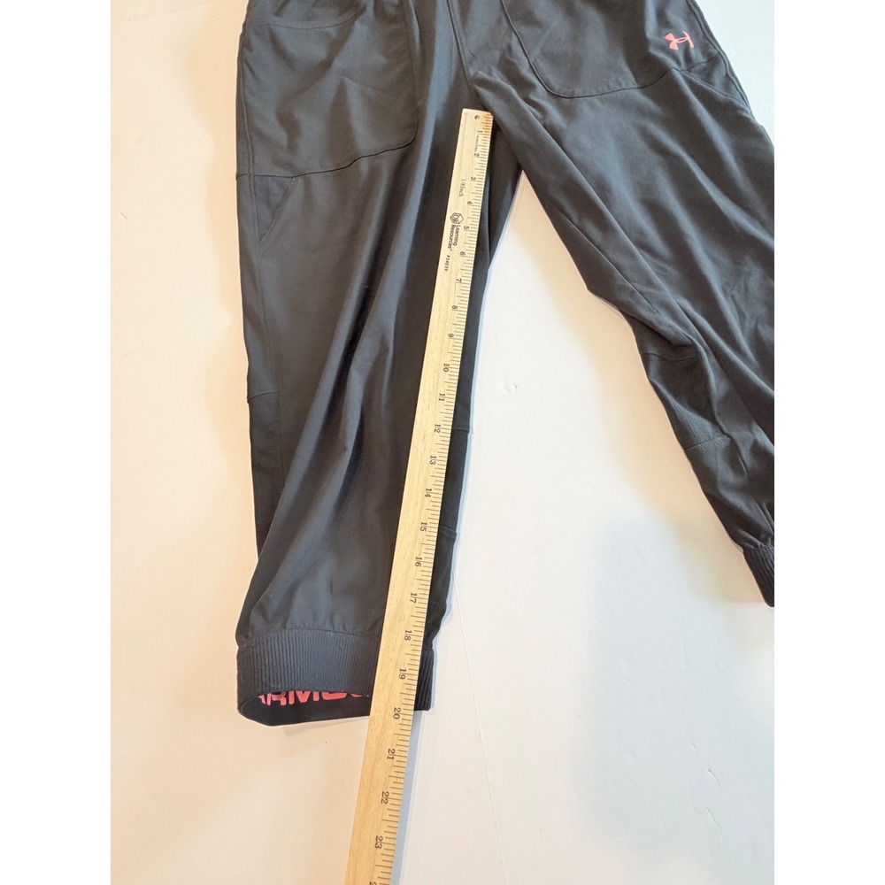 Under Armour Womens Black Cropped Jogger Pants Loose Fit Medium - Picture 4 of 6